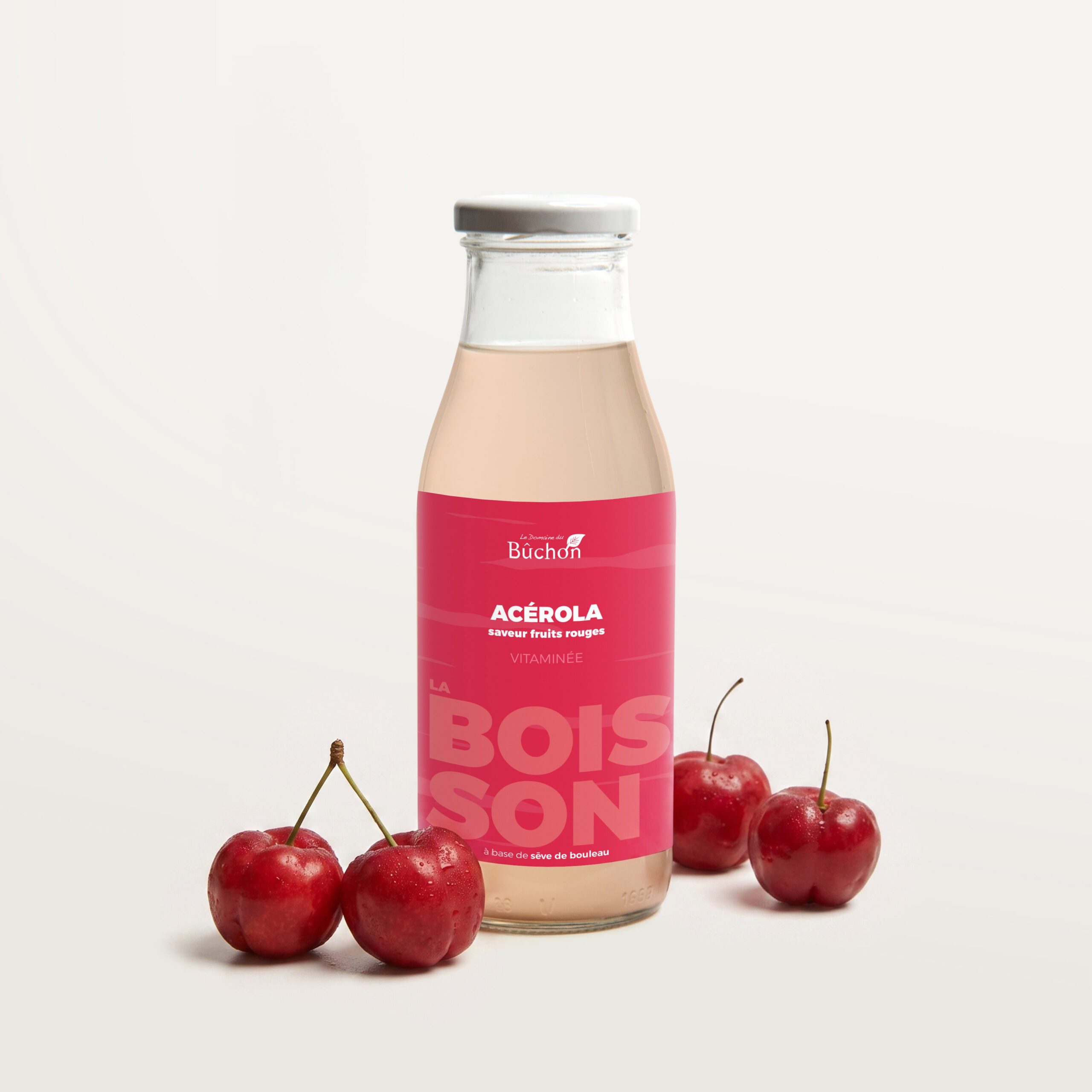 Boisson sève de bouleau bio à l'acérola et fruits rouges