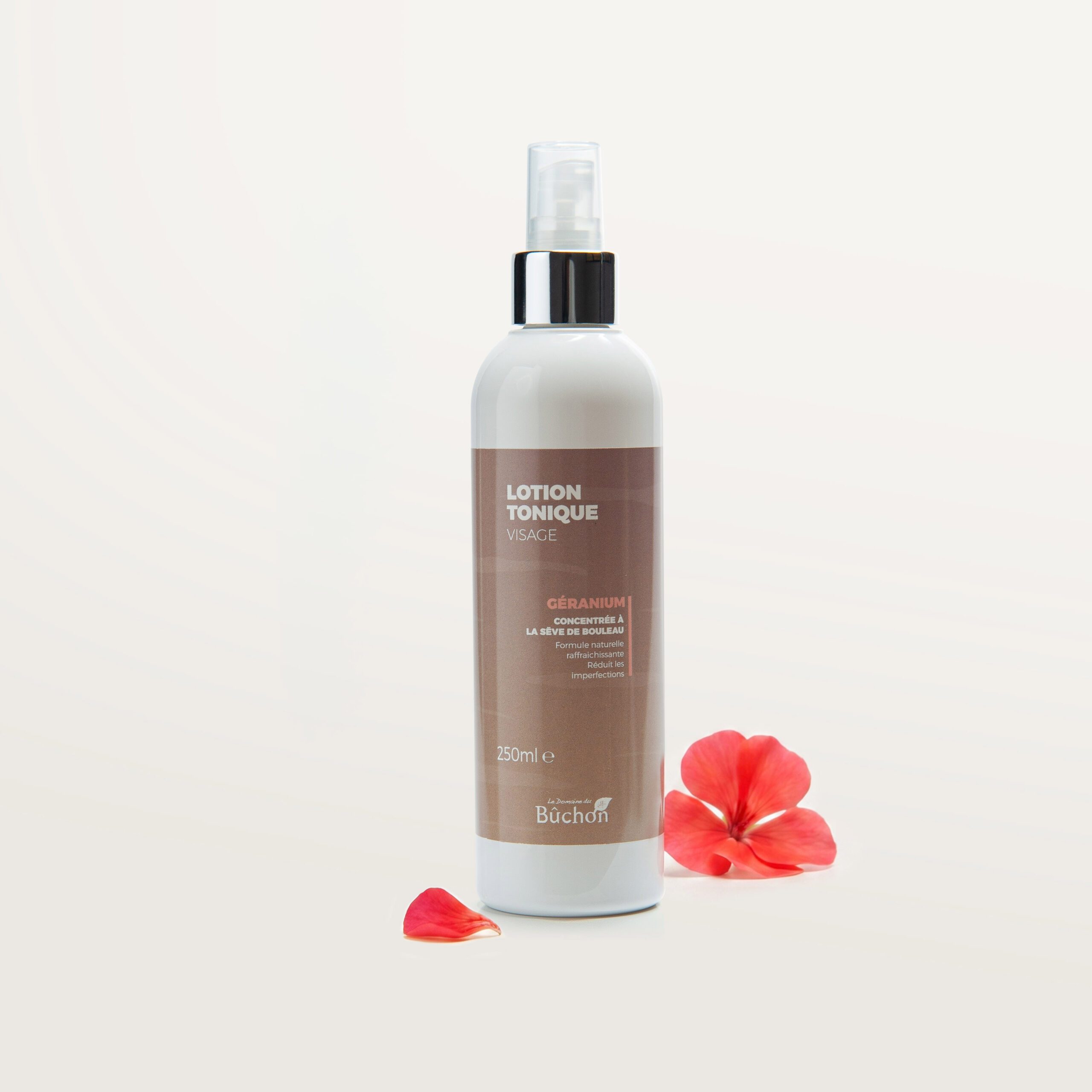 Lotion tonique visage bio au géranium - Le Domaine du Bûchon